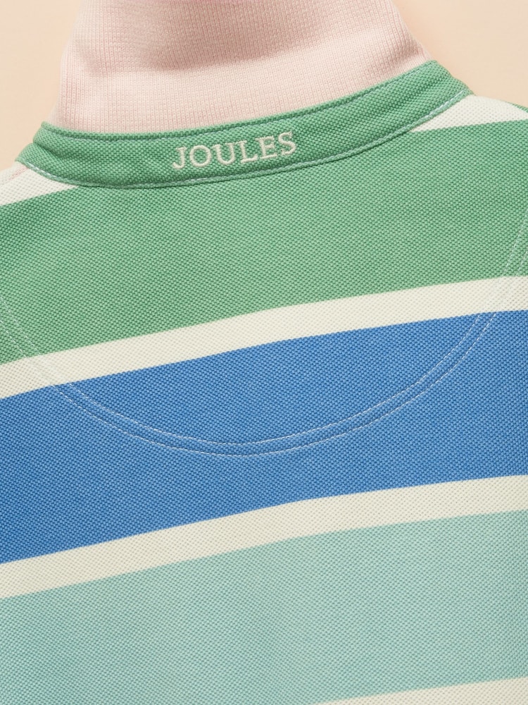 Joules Orla Multi Short Sleeve Polo Shirt Dress - Image 5 of 5
