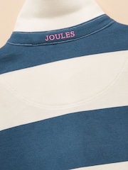 Joules Orla Blue/White Short Sleeve Polo Shirt Dress - Image 5 of 5