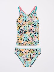 FatFace Coral Teal Blue Coral Print Tankini - Image 1 of 1