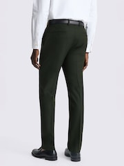 MOSS Khaki Green Slim Fit Flannel Suit Trousers - Image 2 of 3