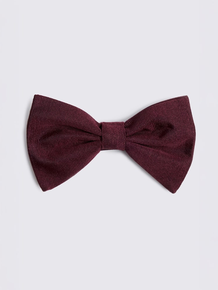 Rojo - MOSS Bottinelli Silk Grosgrain Bow Tie - Imagen 1 de 2