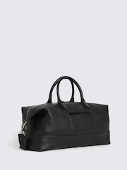 MOSS Black Grained Leather Holdall - Image 2 of 4