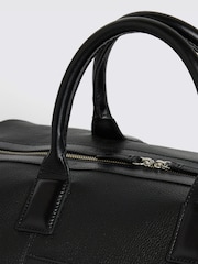 MOSS Black Grained Leather Holdall - Image 3 of 4