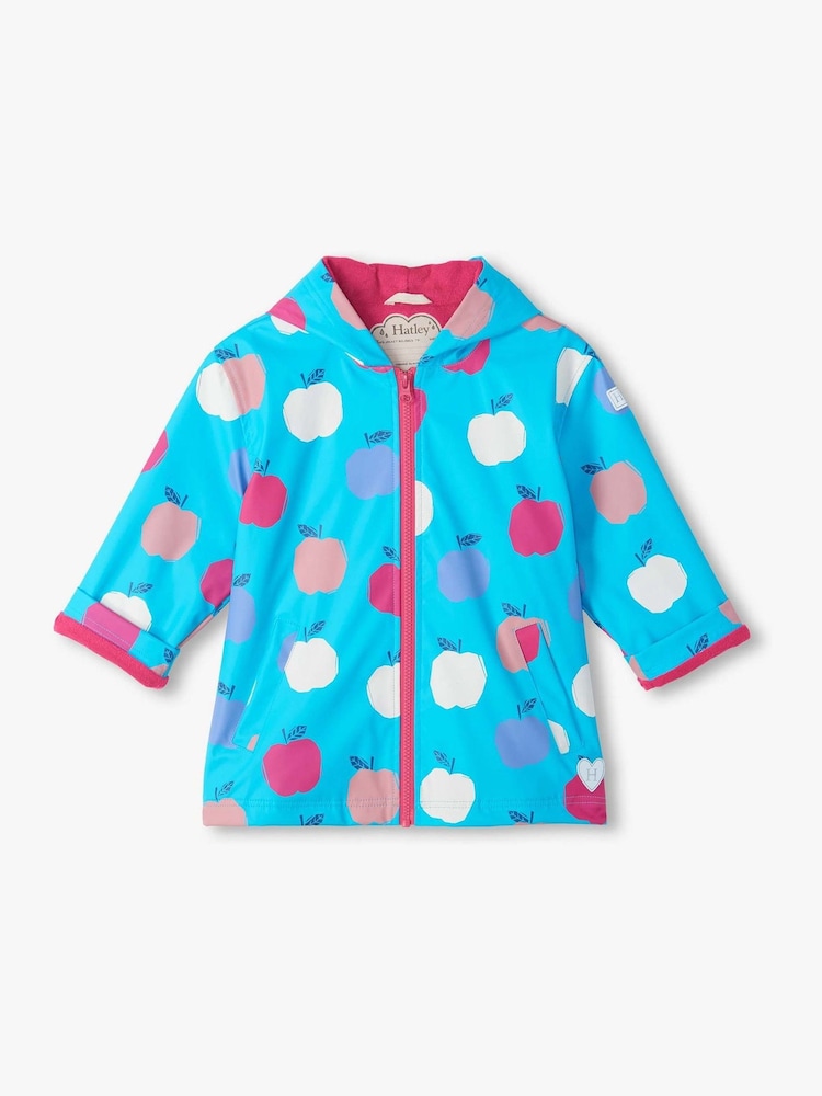 Hatley Apple Orchard Colour Change Raincoat - Bild 1 von 3 Hatley Apple Orchard Colour Change Raincoat - Bild 1 von 3