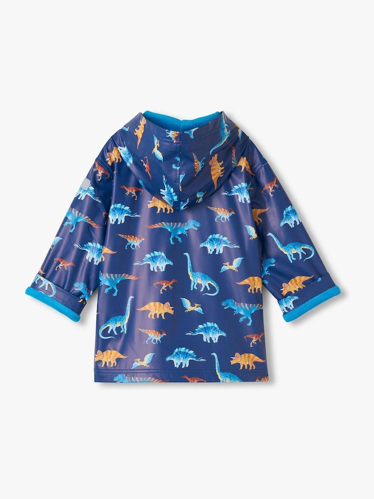 Hatley Blue Colourful Dinos Raincoat - Image 2 of 6