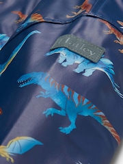 Hatley Blue Colourful Dinos Raincoat - Image 4 of 6