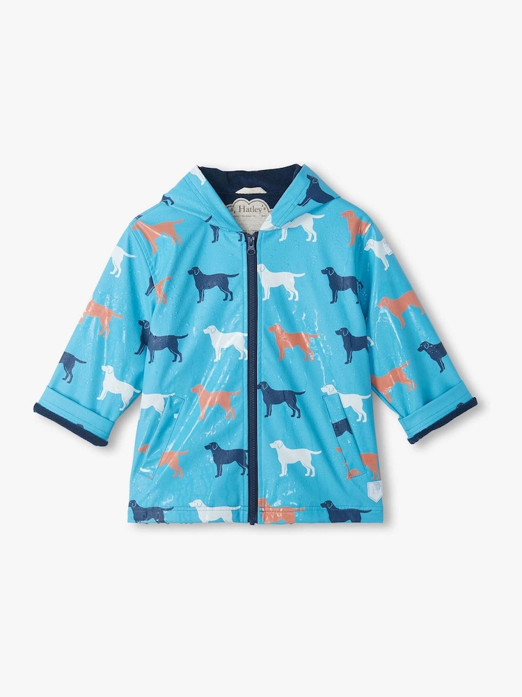 Hatley Dog Silhouette Colour Change Raincoat - Image 2 of 3 Hatley Dog Silhouette Colour Change Raincoat - Image 2 of 3