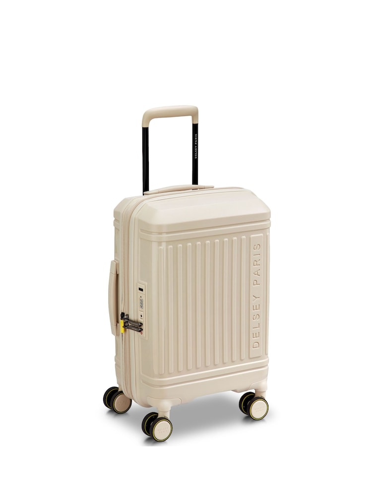 Delsey Paris Cream Lutece 55 Cm 4 Double Wheels Expandable Cabin Trolley Case - Image 2 of 5 Delsey Paris Cream Lutece 55 Cm 4 Double Wheels Expandable Cabin Trolley Case - Image 2 of 5