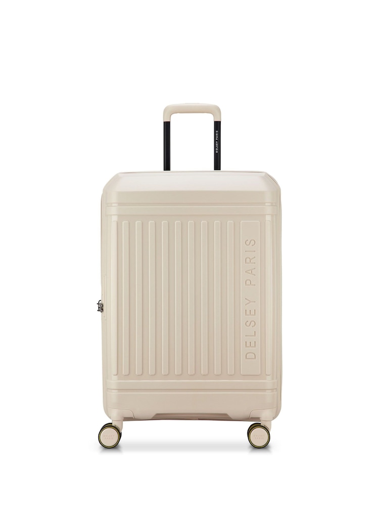 Delsey Paris Cream Lutece 69 Cm 4 Double Wheels Expandable Trolley Case - Image 1 of 5 Delsey Paris Cream Lutece 69 Cm 4 Double Wheels Expandable Trolley Case - Image 1 of 5