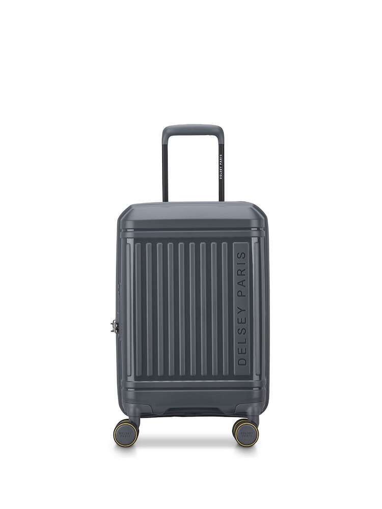 Delsey Paris Grey Lutece 55 Cm 4 Double Wheels Expandable Cabin Trolley Case - Image 1 of 5 Delsey Paris Grey Lutece 55 Cm 4 Double Wheels Expandable Cabin Trolley Case - Image 1 of 5