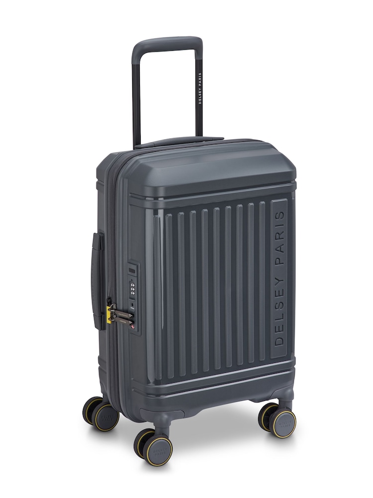 Delsey Paris Grey Lutece 55 Cm 4 Double Wheels Expandable Cabin Trolley Case - Image 2 of 5 Delsey Paris Grey Lutece 55 Cm 4 Double Wheels Expandable Cabin Trolley Case - Image 2 of 5