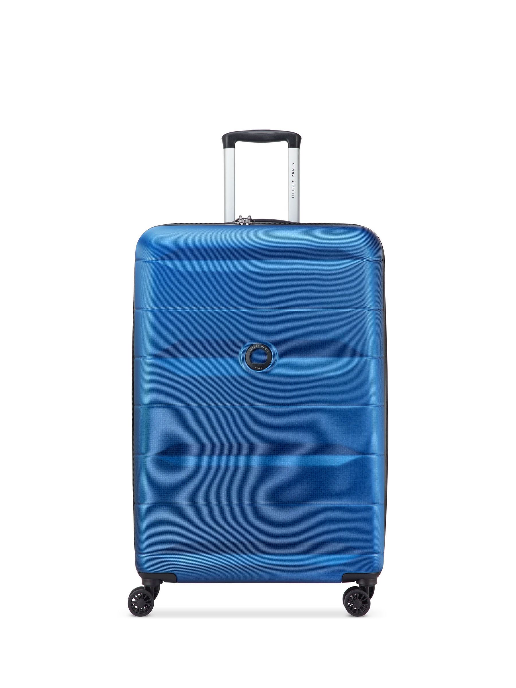 Buy Delsey Paris Blue Comete 4 77 Cm 4 Double Wheels Expandable