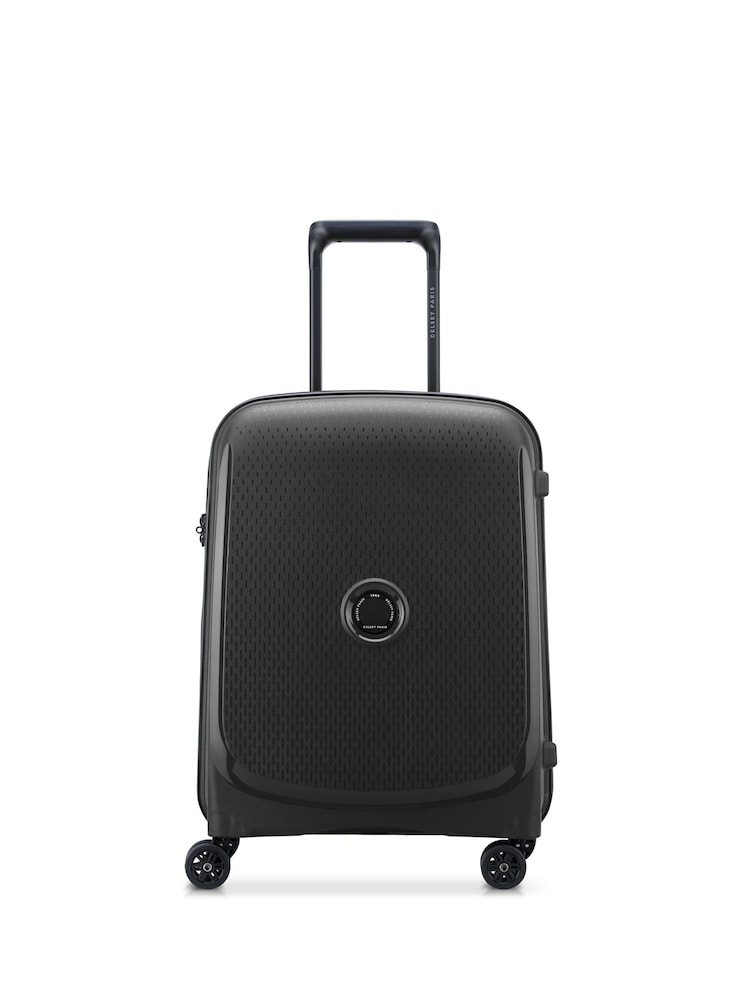 Delsey Paris Black Belmont Plus 55 Cm Slim 4 Double Wheels Cabin Trolley Case - Image 1 of 6 Delsey Paris Black Belmont Plus 55 Cm Slim 4 Double Wheels Cabin Trolley Case - Image 1 of 6