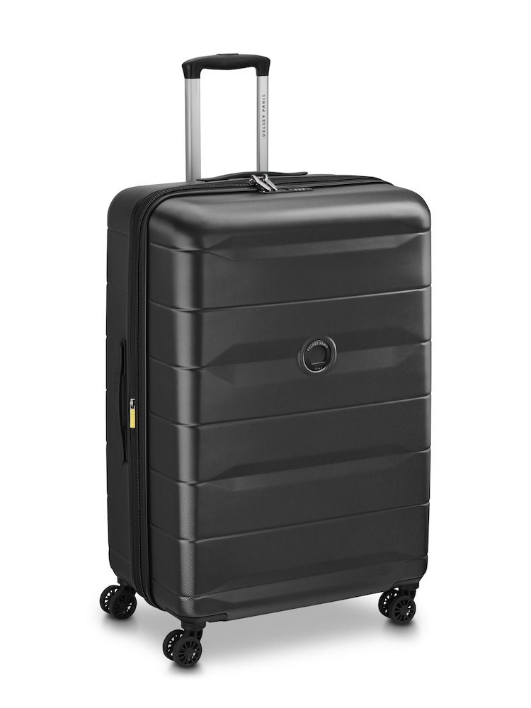 Delsey Paris Black Comete 4 77 Cm 4 Double Wheels Expandable Trolley Case - Image 2 of 5 Delsey Paris Black Comete 4 77 Cm 4 Double Wheels Expandable Trolley Case - Image 2 of 5