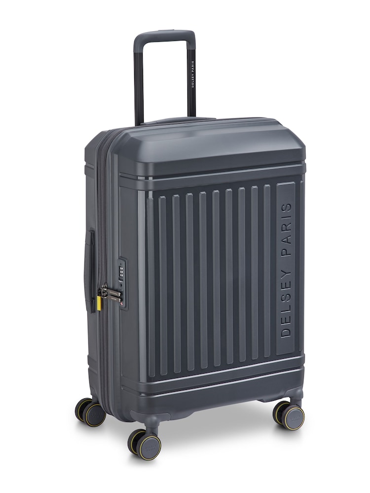 Delsey Paris Grey Lutece 69 Cm 4 Double Wheels Expandable Trolley Case - Image 2 of 5 Delsey Paris Grey Lutece 69 Cm 4 Double Wheels Expandable Trolley Case - Image 2 of 5