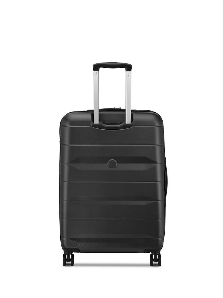Delsey Paris Black Comete 4 67 Cm 4 Double Wheels Expandable Trolley Case - Image 2 of 5 Delsey Paris Black Comete 4 67 Cm 4 Double Wheels Expandable Trolley Case - Image 2 of 5