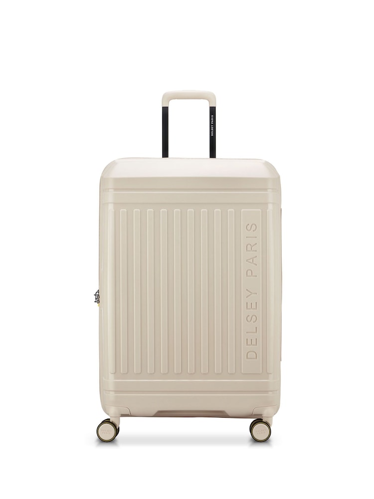 Delsey Paris Cream Lutece 76 Cm 4 Double Wheels Expandable Trolley Case - Image 1 of 6 Delsey Paris Cream Lutece 76 Cm 4 Double Wheels Expandable Trolley Case - Image 1 of 6