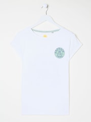 FatFace Aloa White Canada Car 100% Cotton T-Shirt - Image 1 of 2
