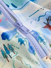 Blue Map Print Sunsafe Swimsuit (3mths-10yrs) - Image 3 of 4