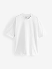 Blanc/noir/bleu marine - Oversize - Lot de 3 t-shirts épais - Image 8 de 12