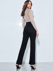 Lipsy Black High Waist Straight Leg Jeans - Image 2 of 4