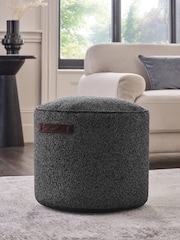 Dark Grey Pouffe With Handles - Image 1 of 4