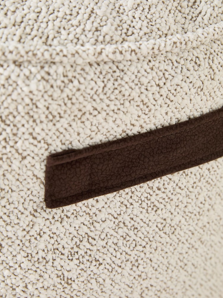 Natural Pouffe With Handles - Image 2 of 5