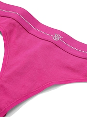 Victoria's Secret Pink Fire Thong Shine Logo Knickers - Image 3 of 3