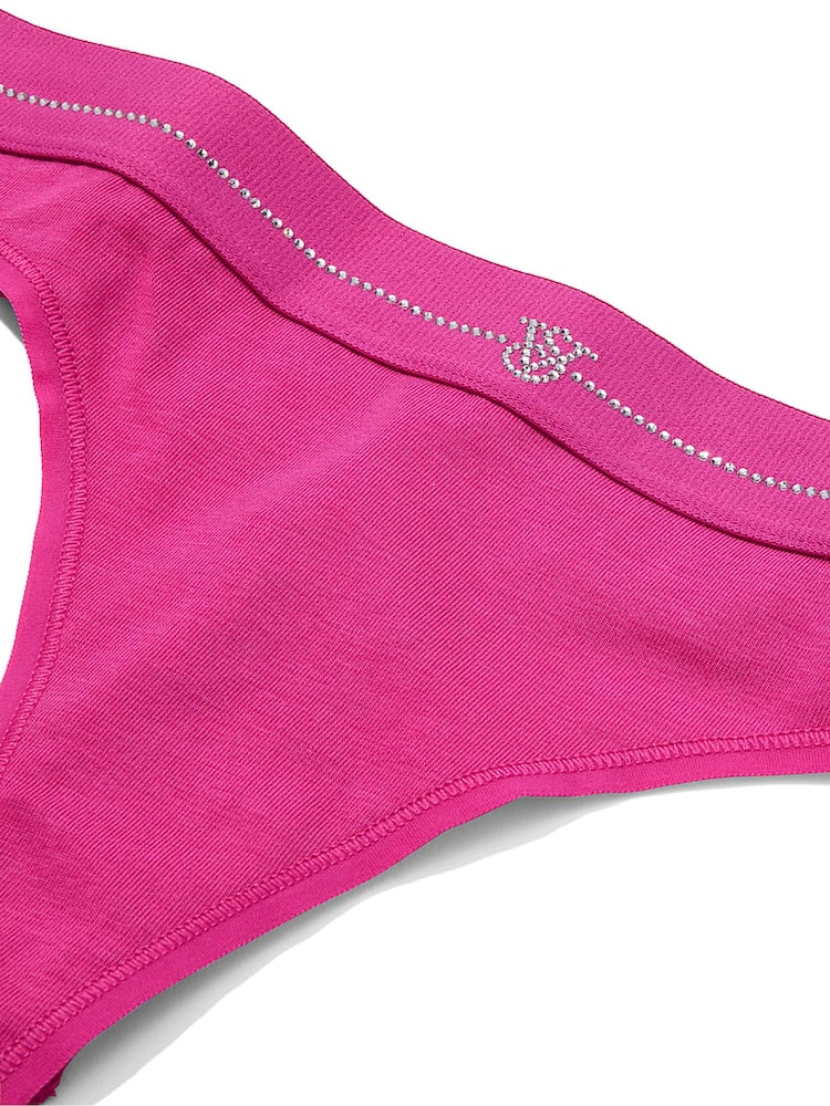 Victoria's Secret Pink Fire Thong Shine Logo Knickers - Image 3 of 3