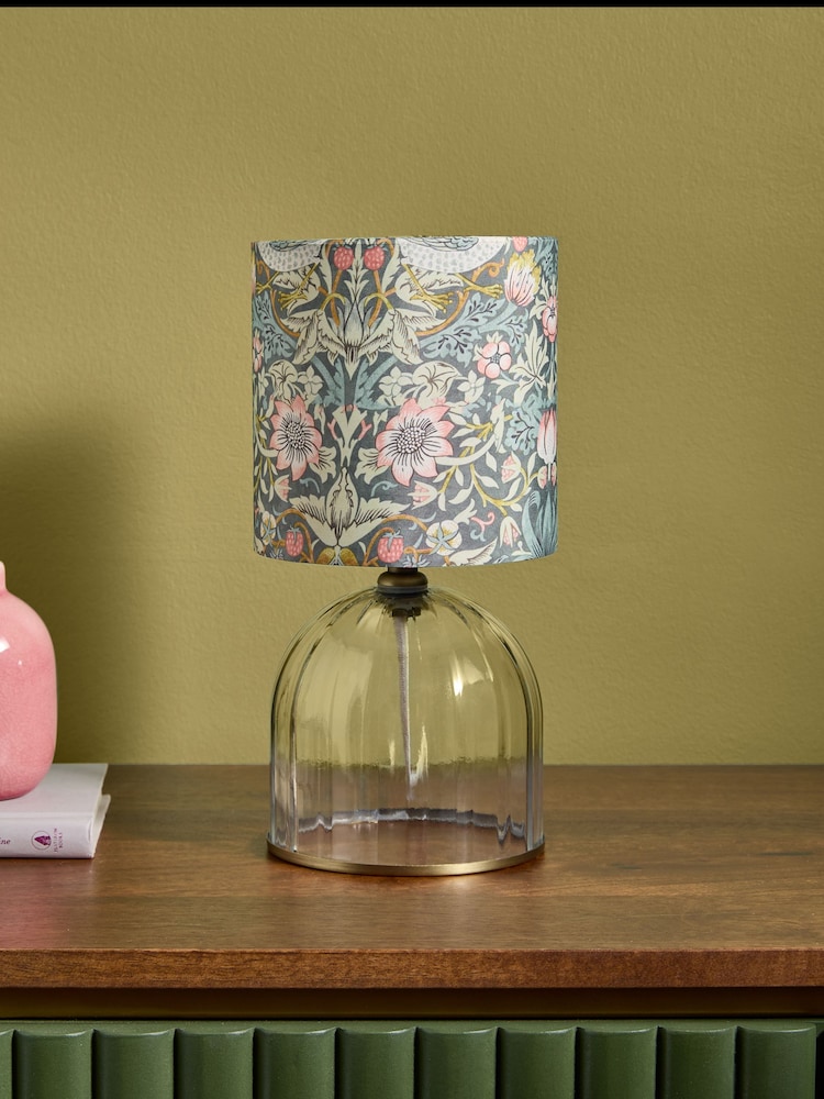 Clarke & Clarke Blue Strawberry Thief Dalby Table Lamp - Image 1 of 2