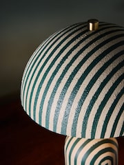Clarke and Clarke Green Stripe Taryn Table Lamp - Image 3 of 5