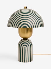 Clarke and Clarke Green Stripe Taryn Table Lamp - Image 5 of 5