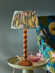 Clarke and Clarke Green Giverny Cetara Bobbin Table Lamp - Image 1 of 5