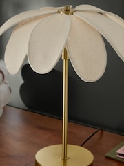 Clarke and Clarke Cream/Brass Summerby Table Lamp - Image 3 of 4