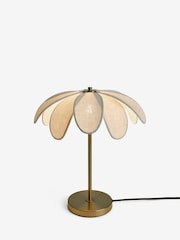 Clarke and Clarke Cream/Brass Summerby Table Lamp - Image 4 of 4
