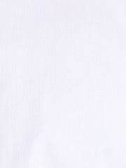 MOSS White Tailored Fit Pique 100% Cotton Shirt - Image 5 of 5