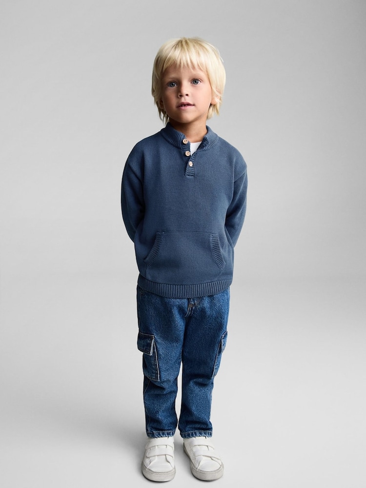 Mango Blue 100% Cotton Hossegor Sweater - Image 2 of 6
