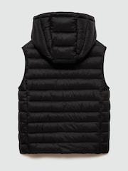 Mango Black Boys Quilted Puffer Gilet - Image 1 of 3