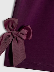 River Island Purple Premium Bow Runner Shorts - Image 3 of 4