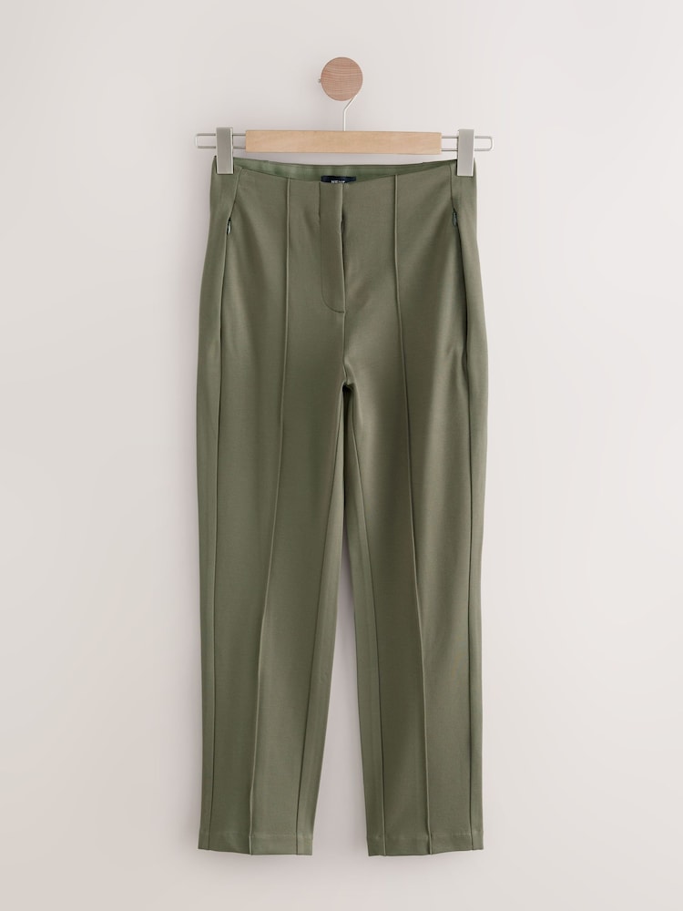 Olijfgroen - Slim Sculpting Trousers - Image 3 of 5