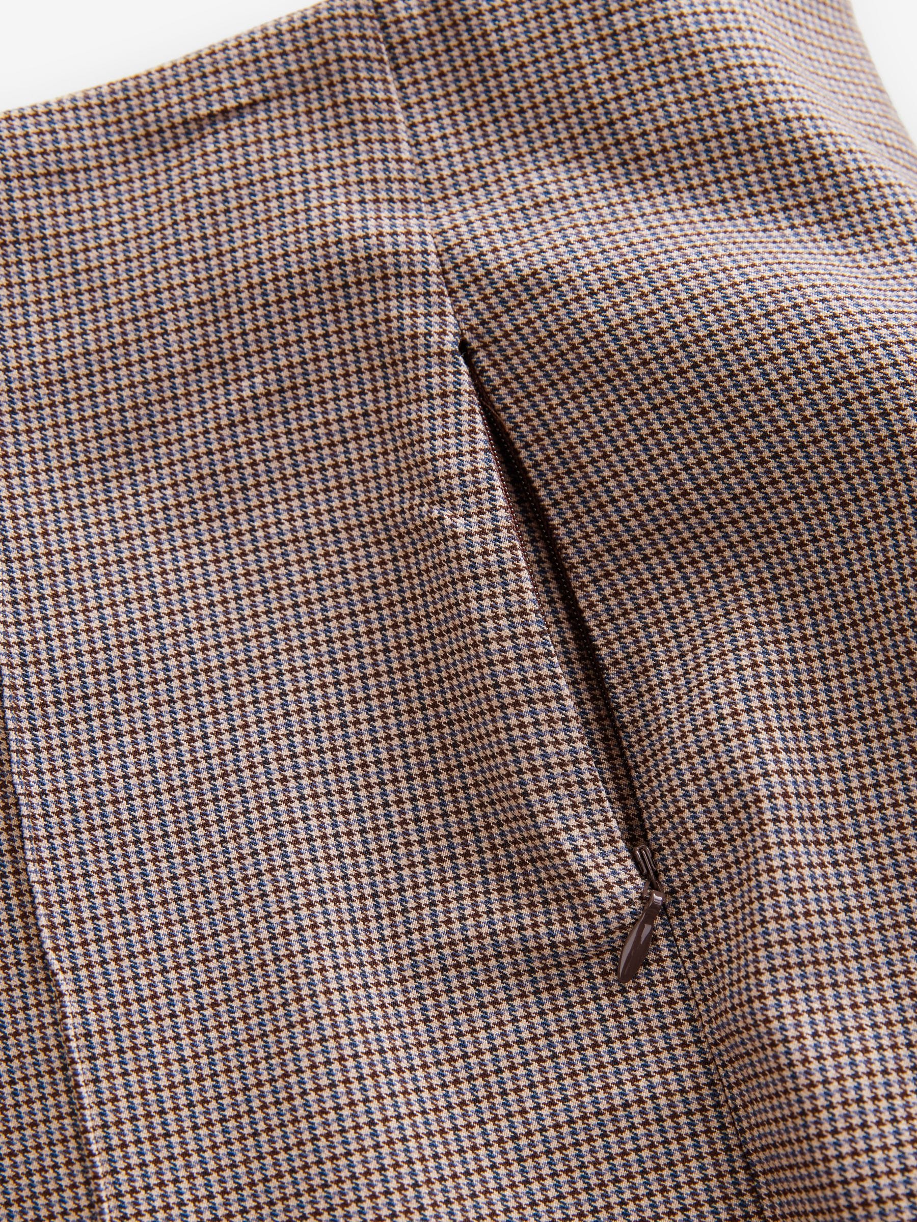 Buy Brown Check Slim Sculpting Trousers from Next USA Buy Brown Check Slim Sculpting Trousers from Next USA
