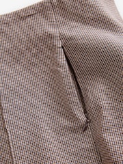 Brown Check Slim Sculpting Trousers - Image 6 of 8