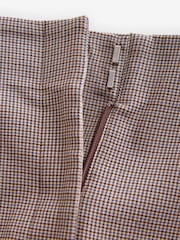 Brown Check Slim Sculpting Trousers - Image 7 of 8