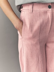Pink Tailored Hourglass Barrel Leg Trousers - Image 4 of 8