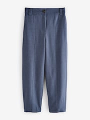 Navy Tailored Hourglass Barrel Leg Trousers - Image 6 of 8
