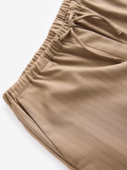 Neutral Drawstring Waist Tie Front Wide Leg Trousers - Image 7 of 8