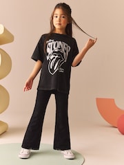 Black Lace Flare Trousers (3-16yrs) - Image 1 of 9