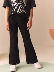 Black Lace Flare Trousers (3-16yrs) - Image 3 of 9