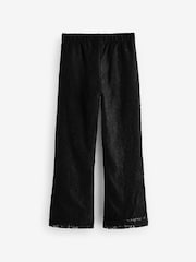 Black Lace Flare Trousers (3-16yrs) - Image 6 of 9