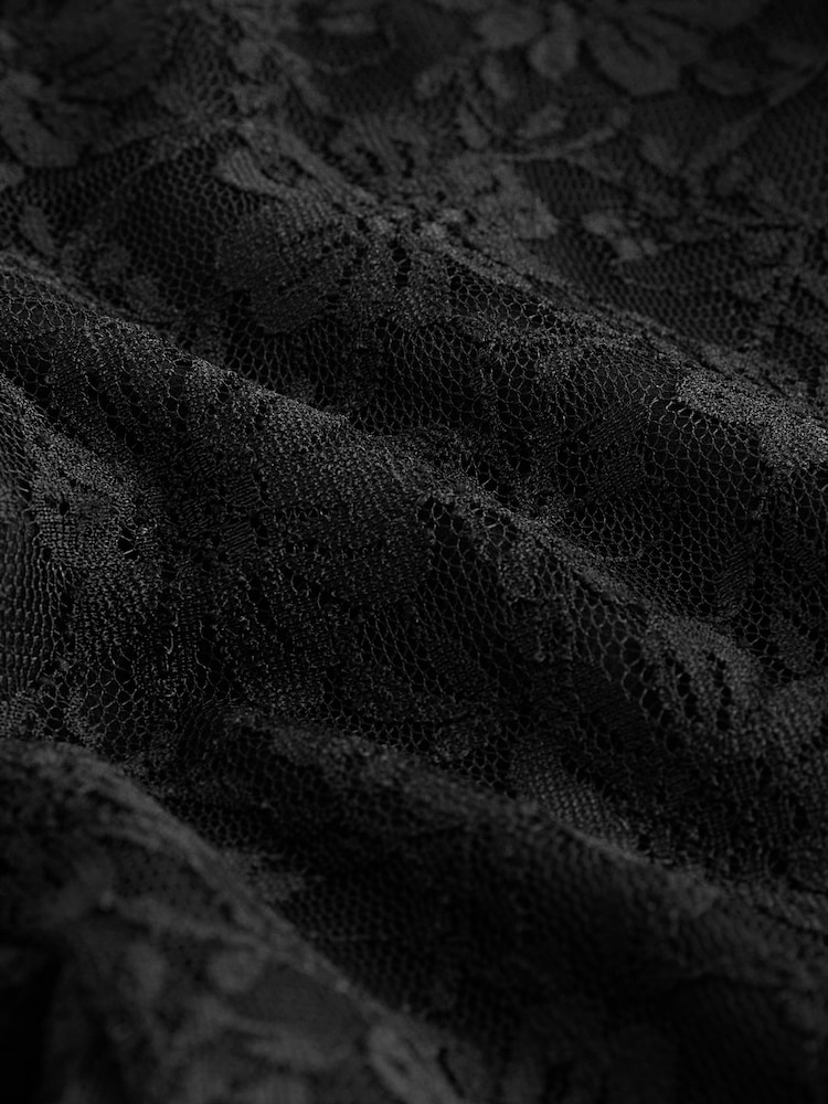Black Lace Flare Trousers (3-16yrs) - Image 9 of 9